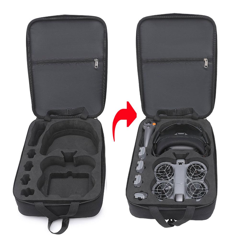 Drone Backpack - DJI Neo 2用ハードシェルバックパック、モーションフライモアコンボドローン用耐衝撃保護ケース、DJI Neo 2用ポータブル収納バッグ