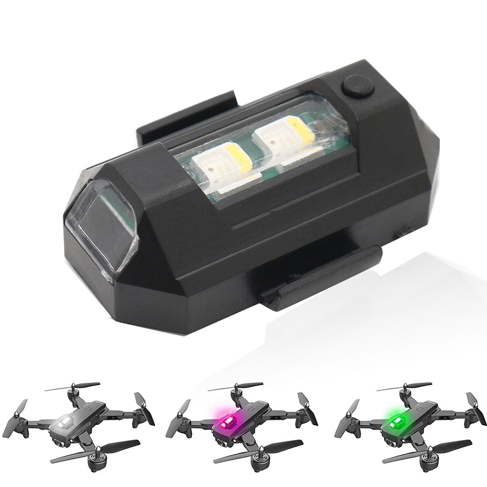 Drone Strobe Light - オートバイLED RGB警告灯 車用ユニバーサルFPV RCドローン用 ストロボライト付きRGBテールライト ミニ信号灯
