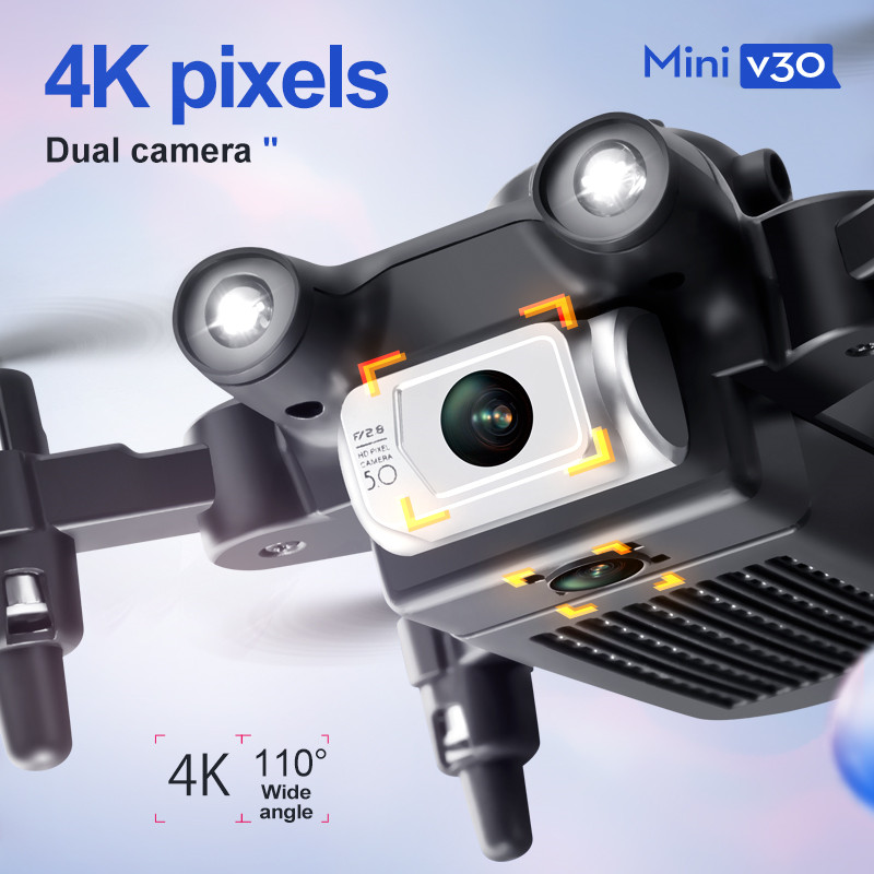 ミニ V30 WiFi FPV ドローン 4K HD デュア - Drone Controller Screen のレビューと価格