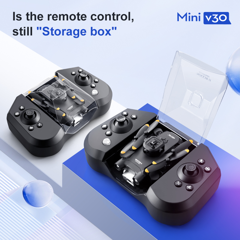 ミニ V30 WiFi FPV ドローン 4K HD デュア - Drone Controller Screen のレビューと価格