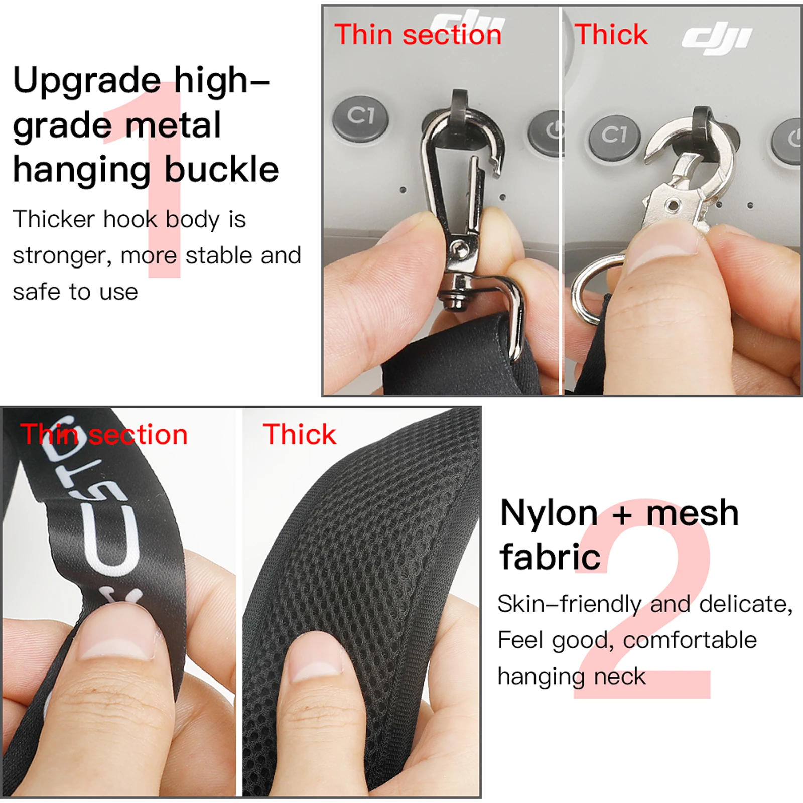 DJI アバタドローンストラップネックストラップバックルロー - Drone Neck Strap のレビューと価格