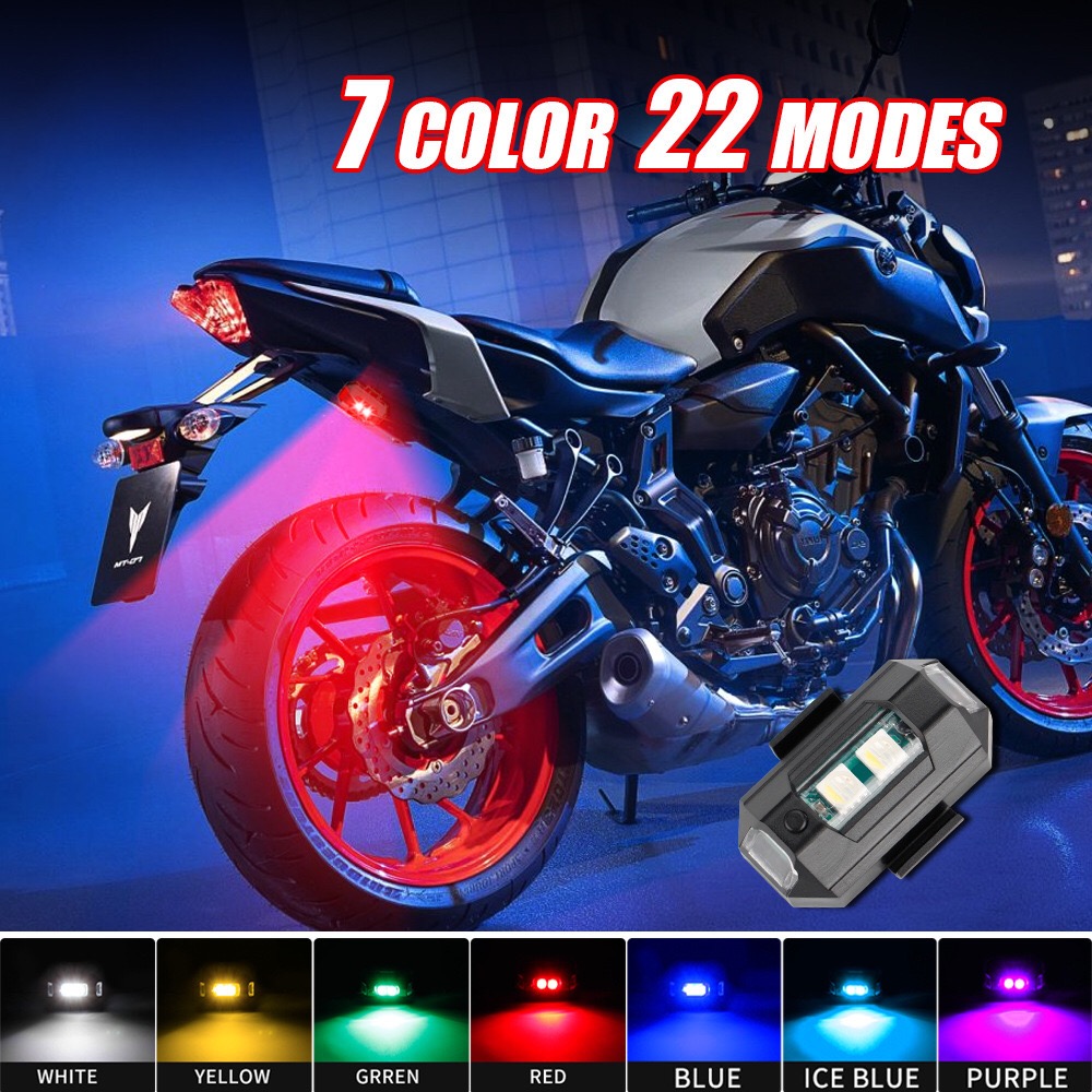 オートバイライトドローンストロボライト USB LED 衝突 - Drone Strobe Light のレビューと価格