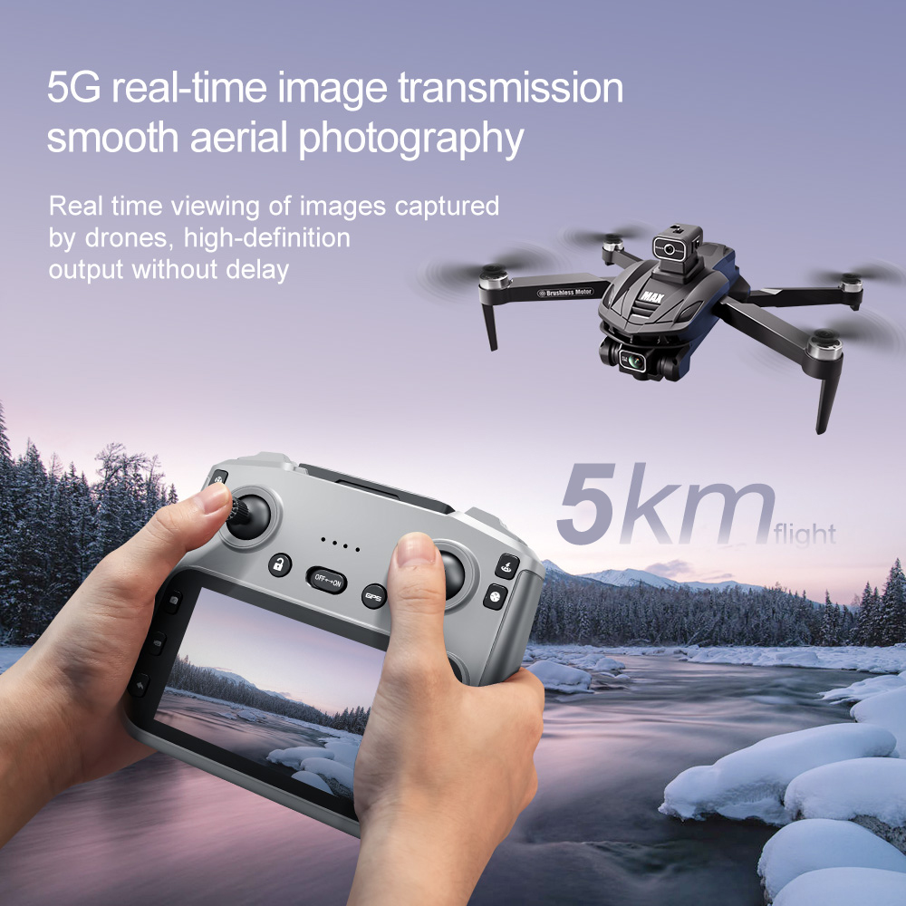 V168 PRO Max GPS ドローン 8K プロフェッ - Drone Controller Screen のレビューと価格