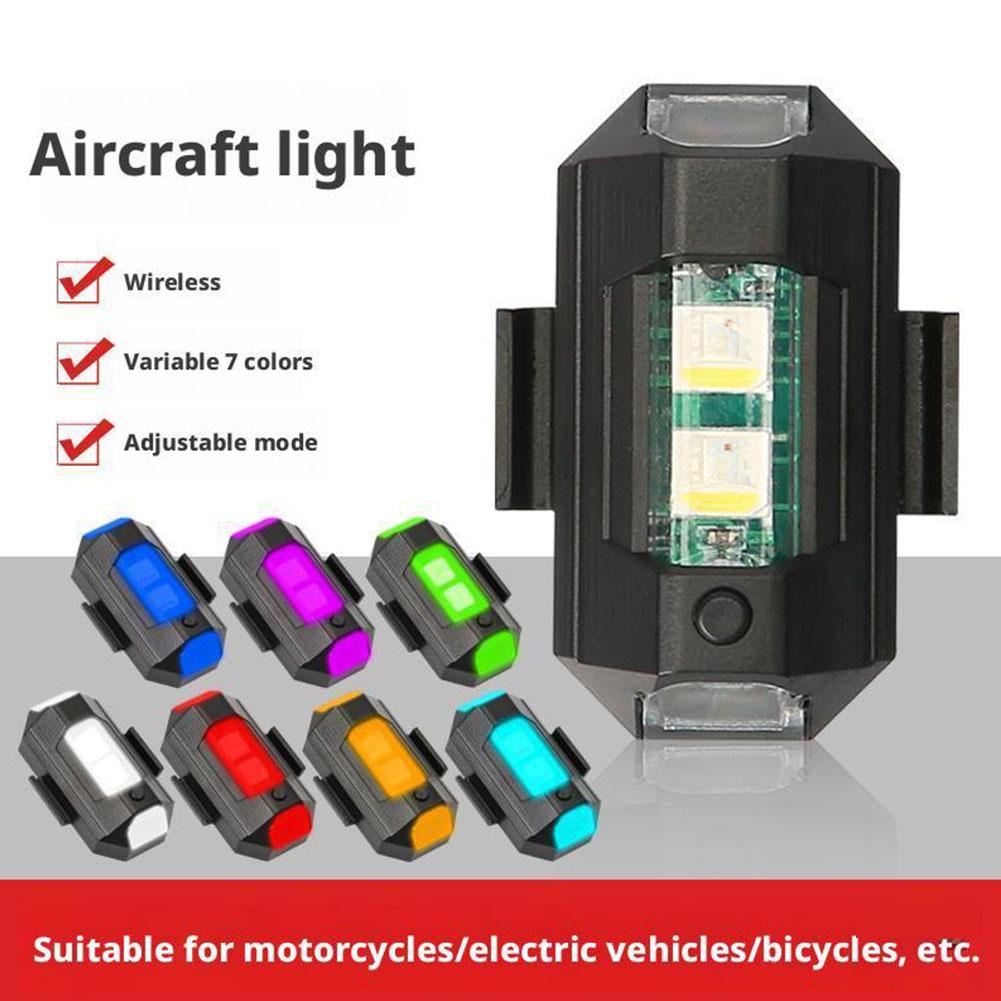 2 個ミニ LED ストロボライト装飾、7 色 LED 衝突 - Drone Beacon Light のレビューと価格